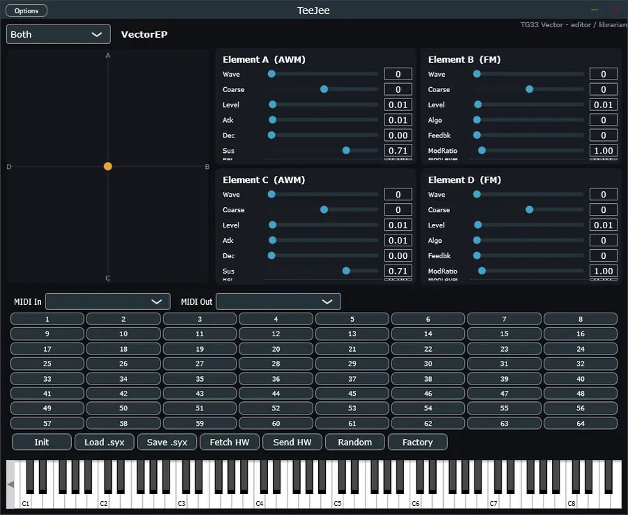 The TeeJee interface